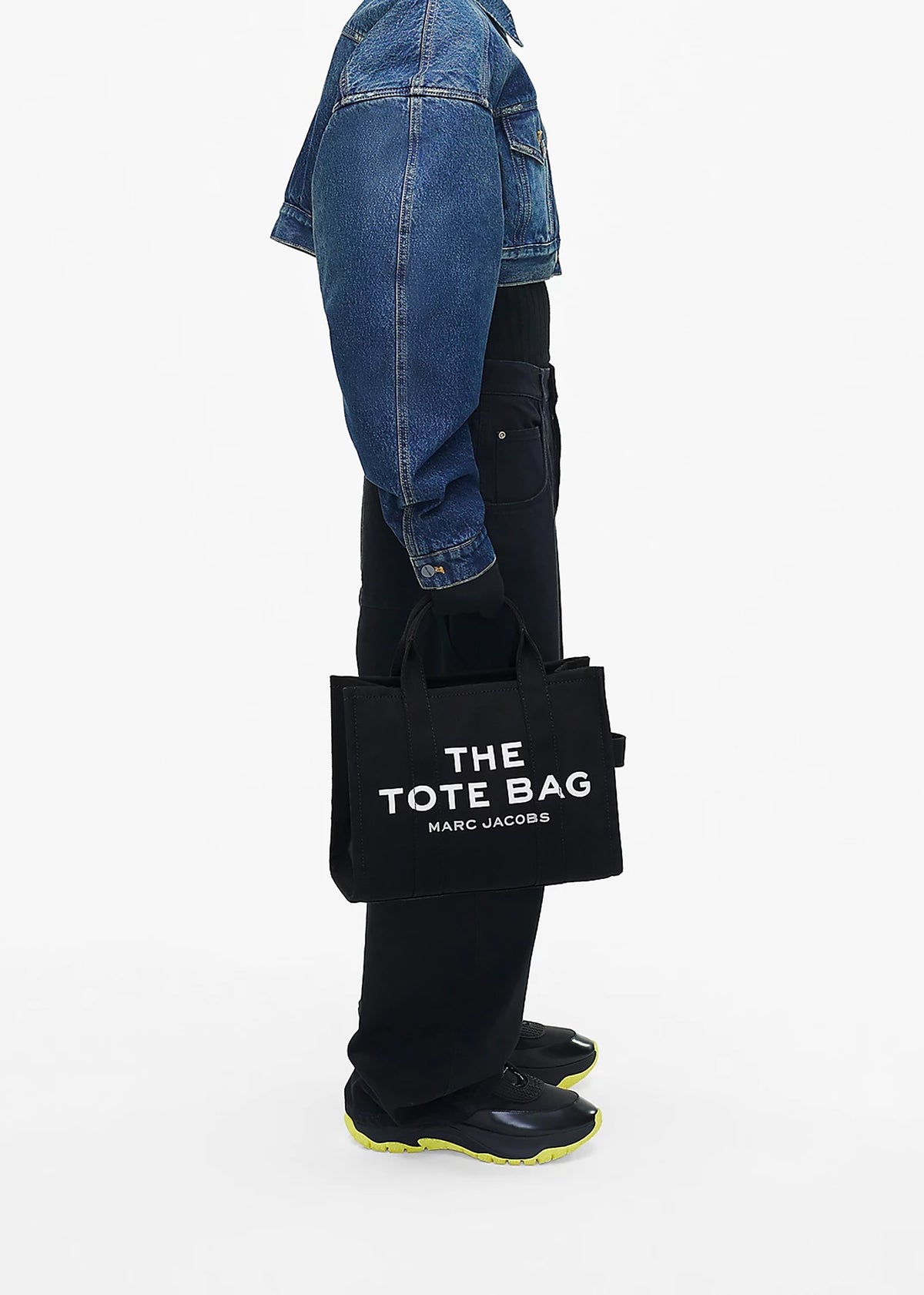 The Medium Black Canvas Tote Bag