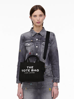 The Small Black Canvas Tote Bag