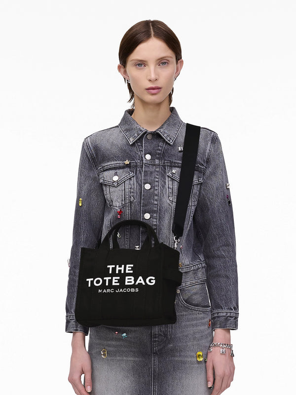 The Small Black Canvas Tote Bag