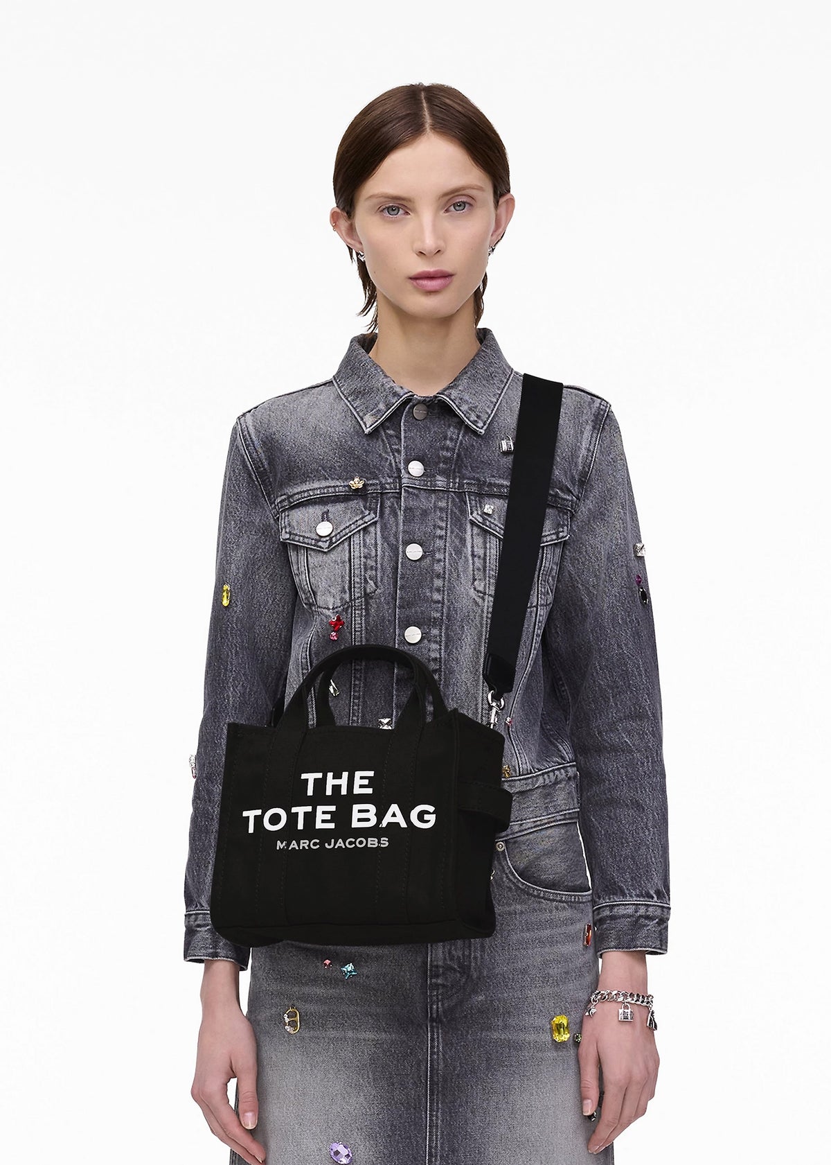 The Small Black Canvas Tote Bag