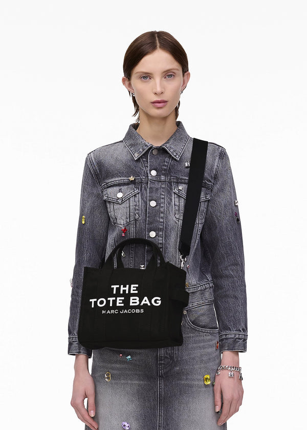 The Small Black Canvas Tote Bag