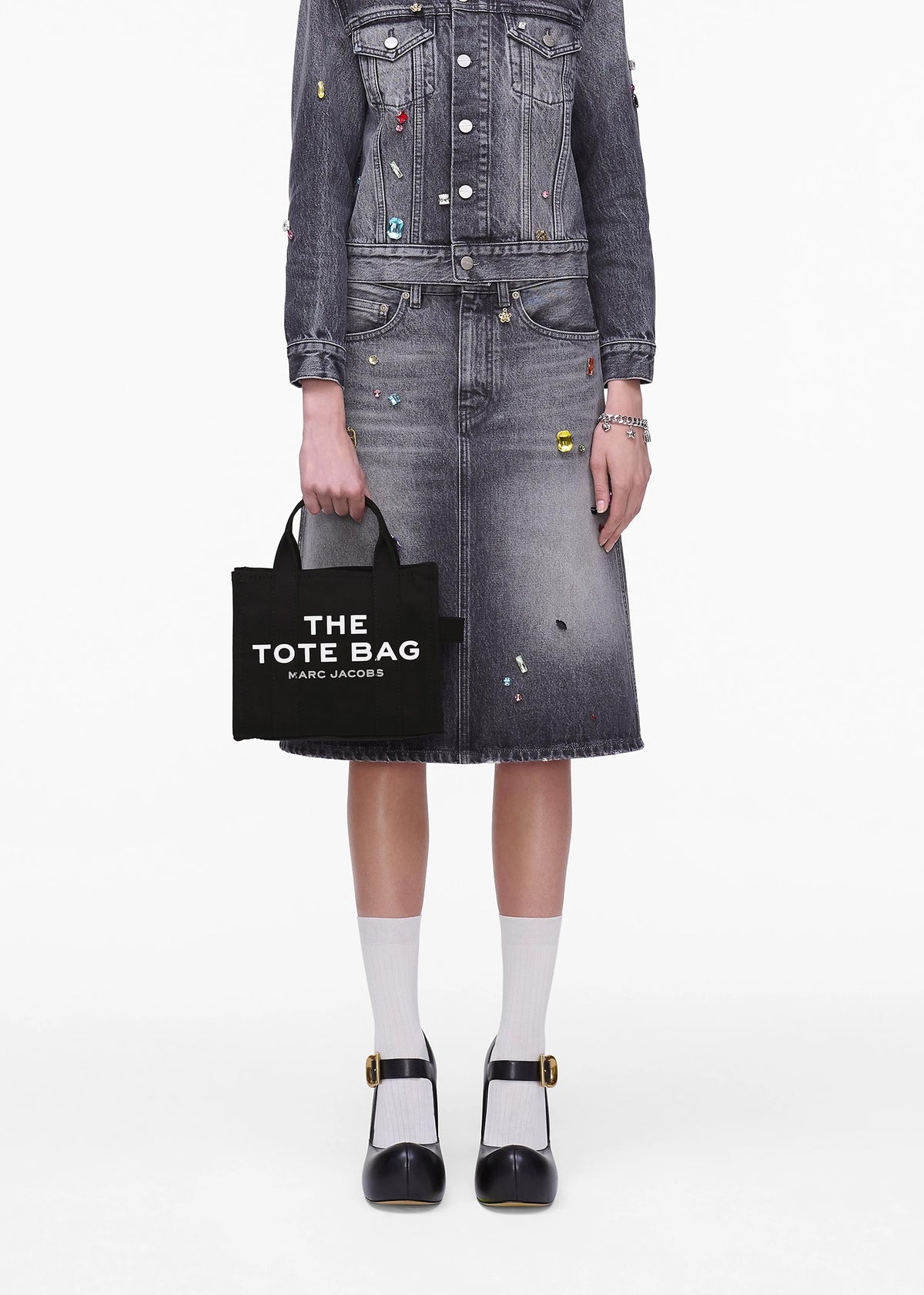 The Small Black Canvas Tote Bag