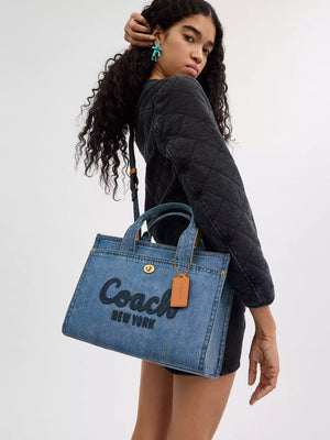 Cargo Indigo Denim Tote Bag