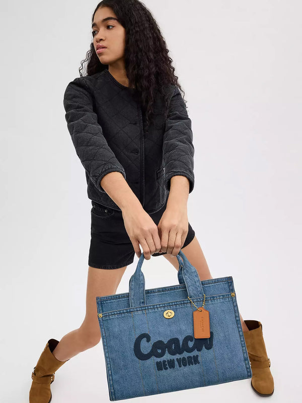 Cargo Indigo Denim Tote Bag