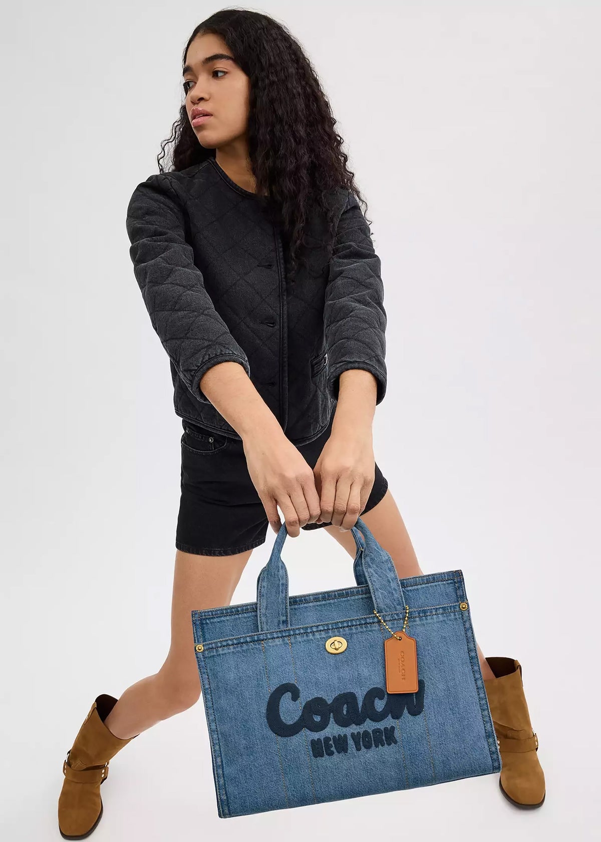 Cargo Indigo Denim Tote Bag