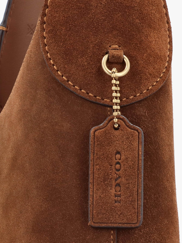 Brooklyn 28 Warm Brown Suede Shoulder Bag