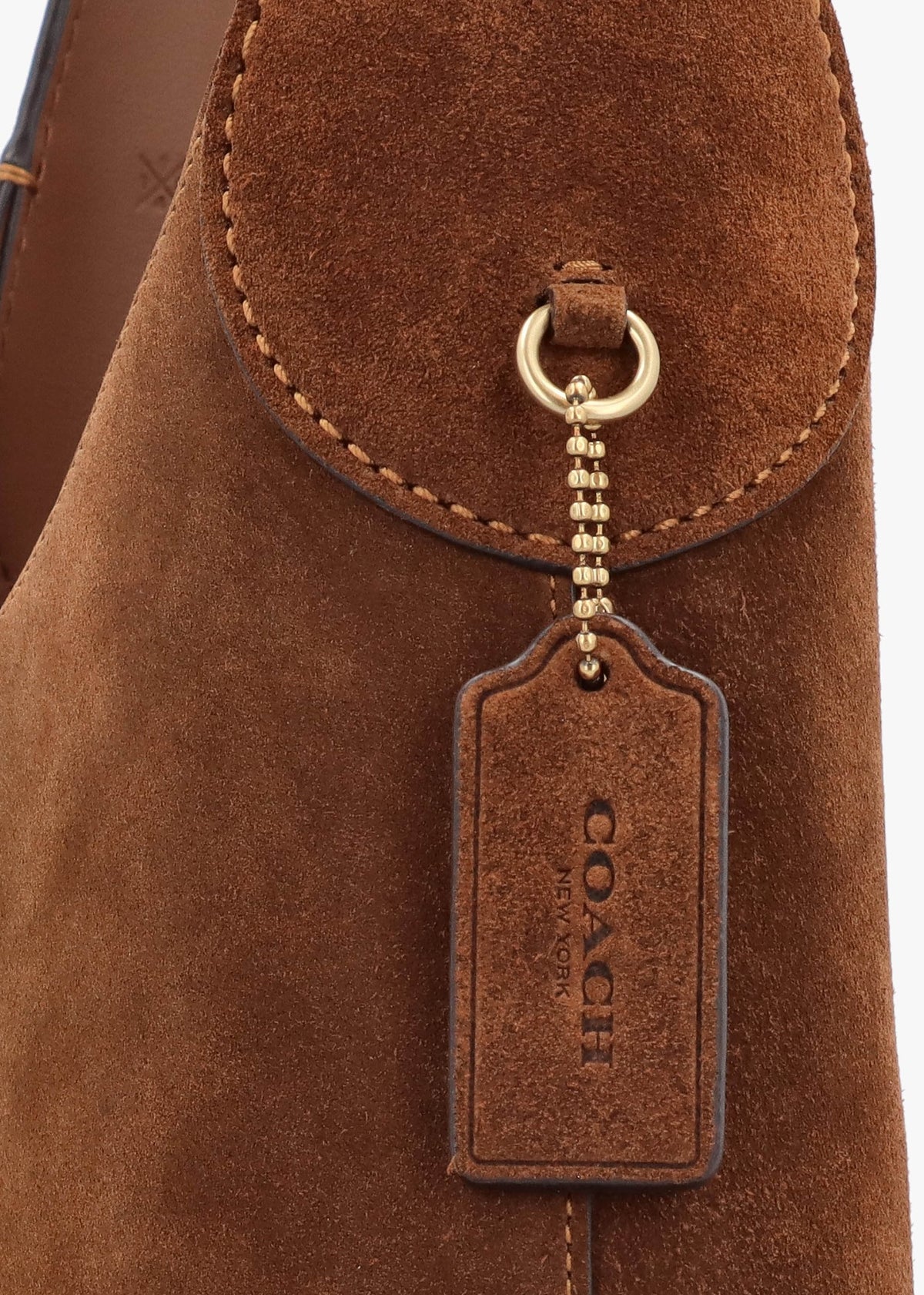 Brooklyn 28 Warm Brown Suede Shoulder Bag