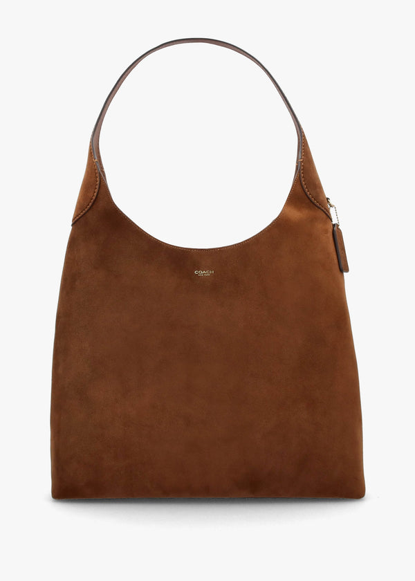Brooklyn 39 Warm Brown Suede Shoulder Bag