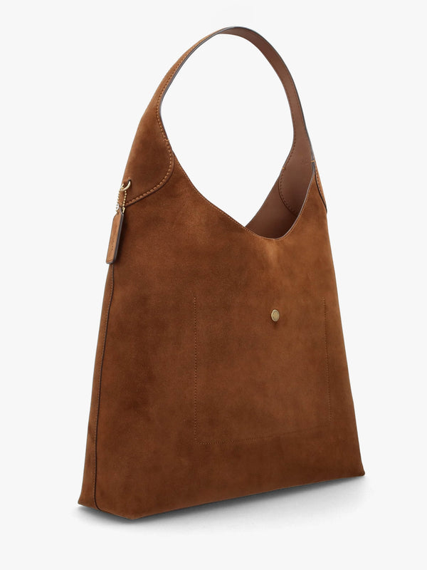 Brooklyn 39 Warm Brown Suede Shoulder Bag