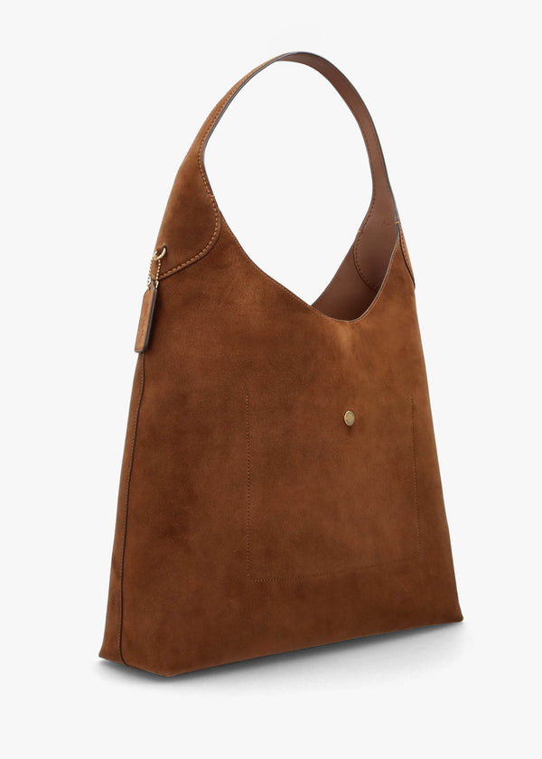 Brooklyn 39 Warm Brown Suede Shoulder Bag