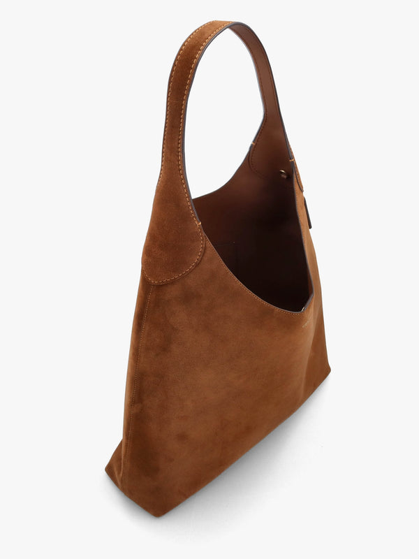 Brooklyn 39 Warm Brown Suede Shoulder Bag