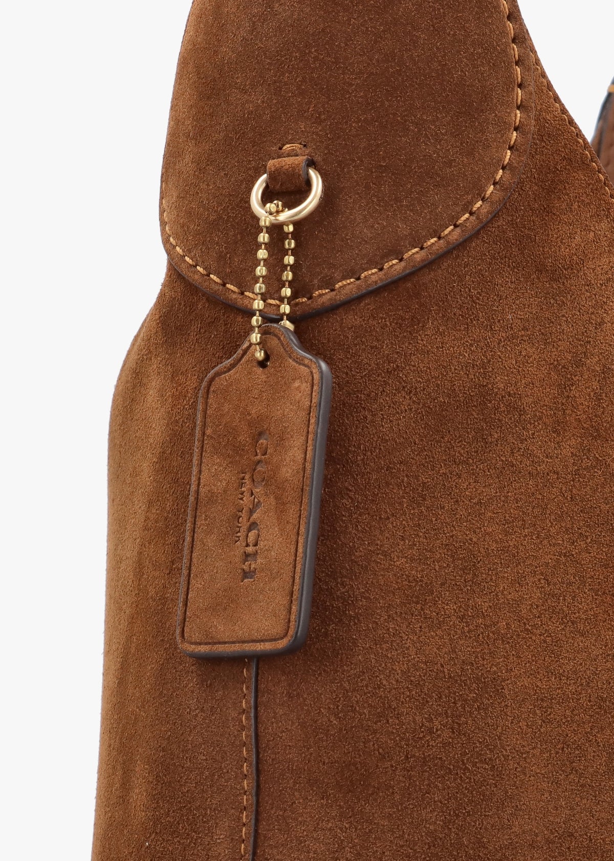 Brooklyn 39 Warm Brown Suede Shoulder Bag