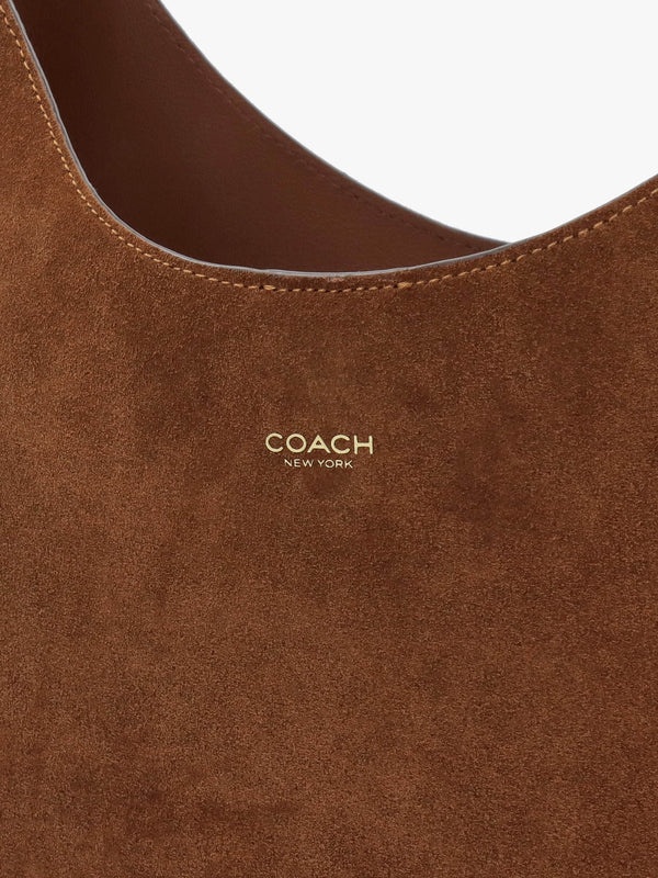 Brooklyn 39 Warm Brown Suede Shoulder Bag