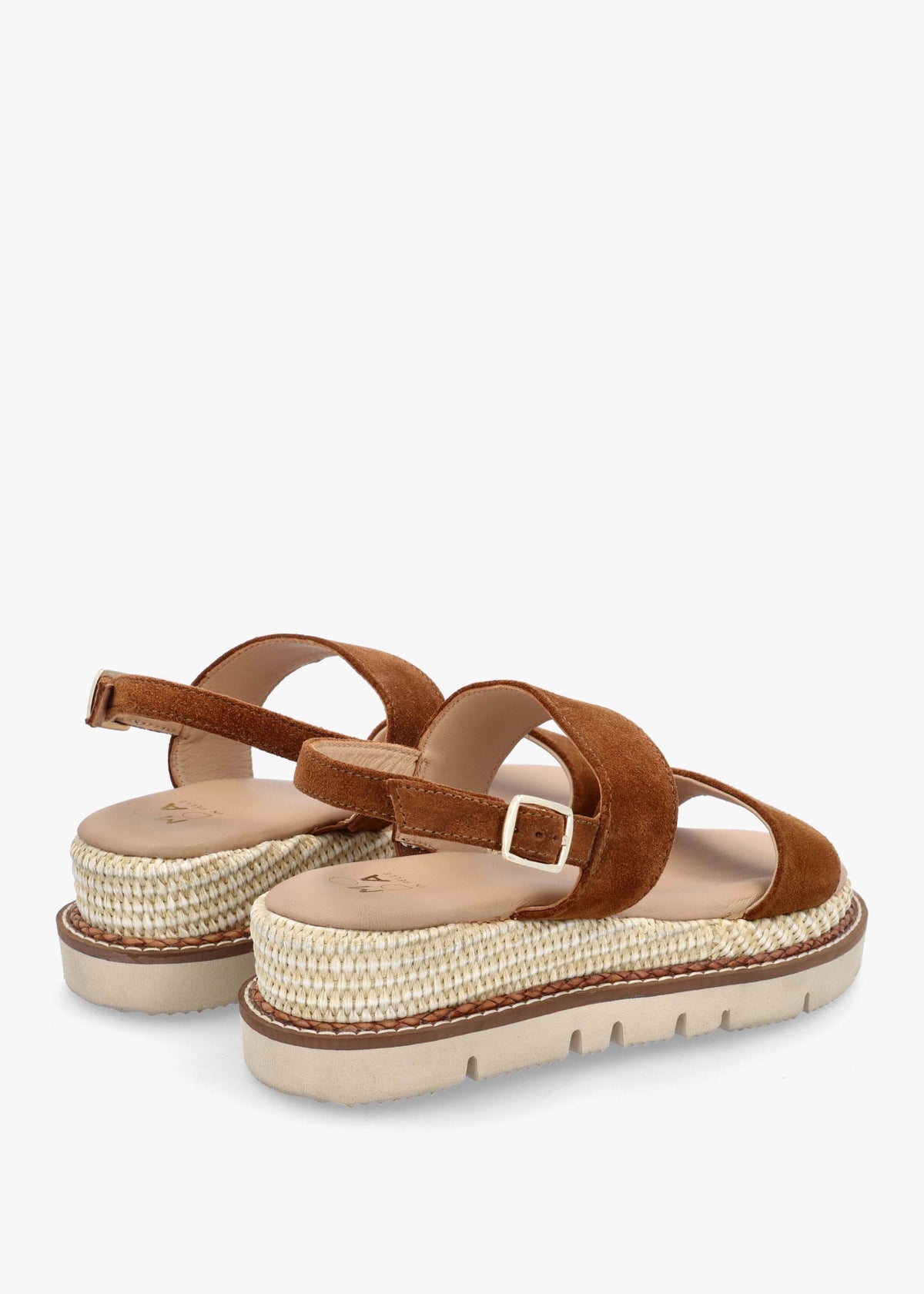 Nilania Tan Suede Chunky Sandals
