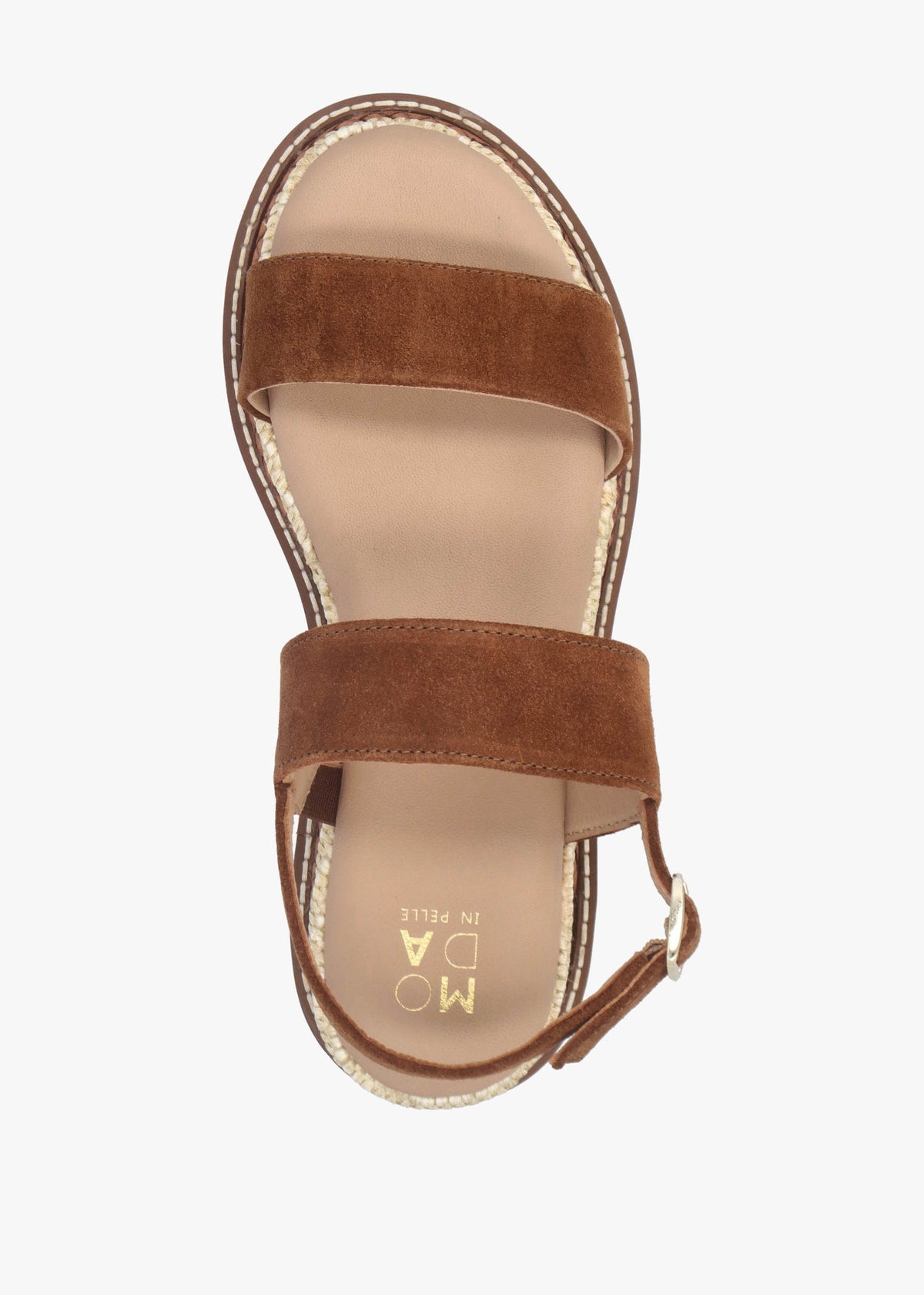 Nilania Tan Suede Chunky Sandals