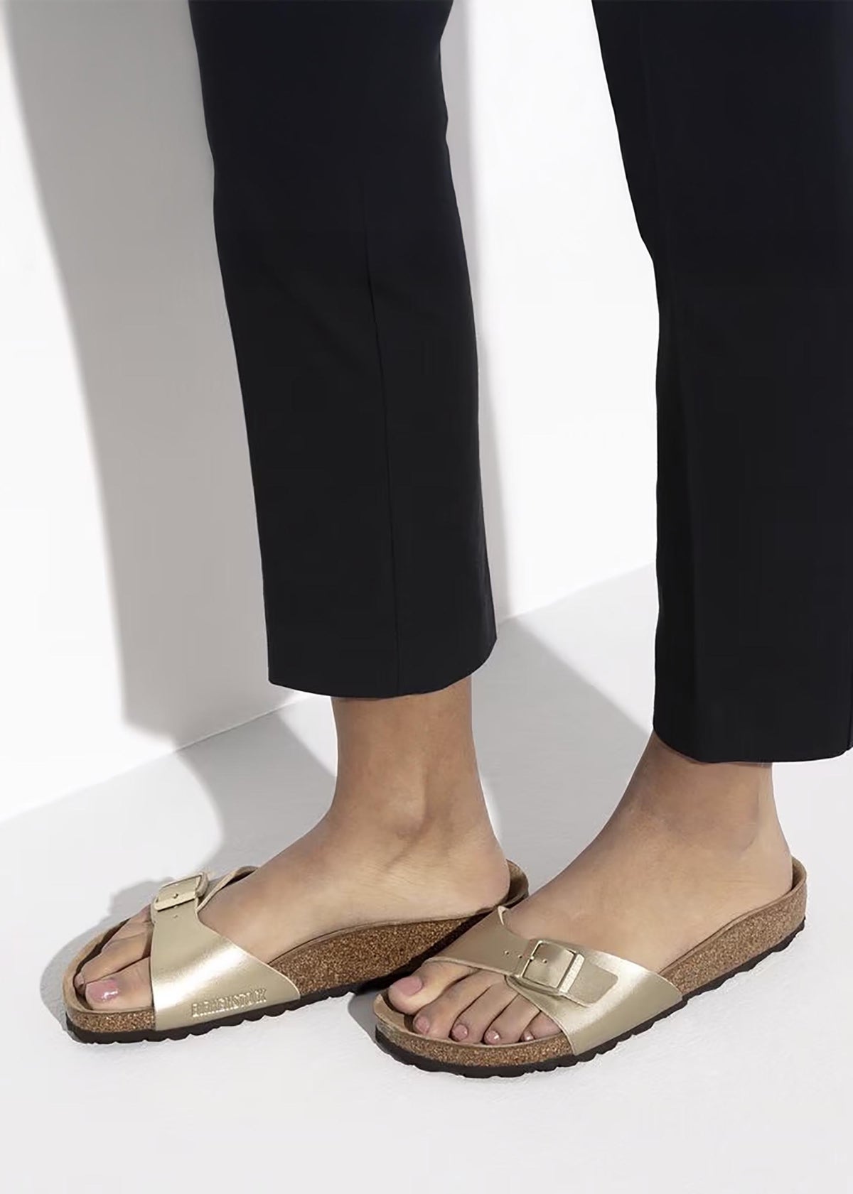 Madrid Gold Birko-Flor Mules