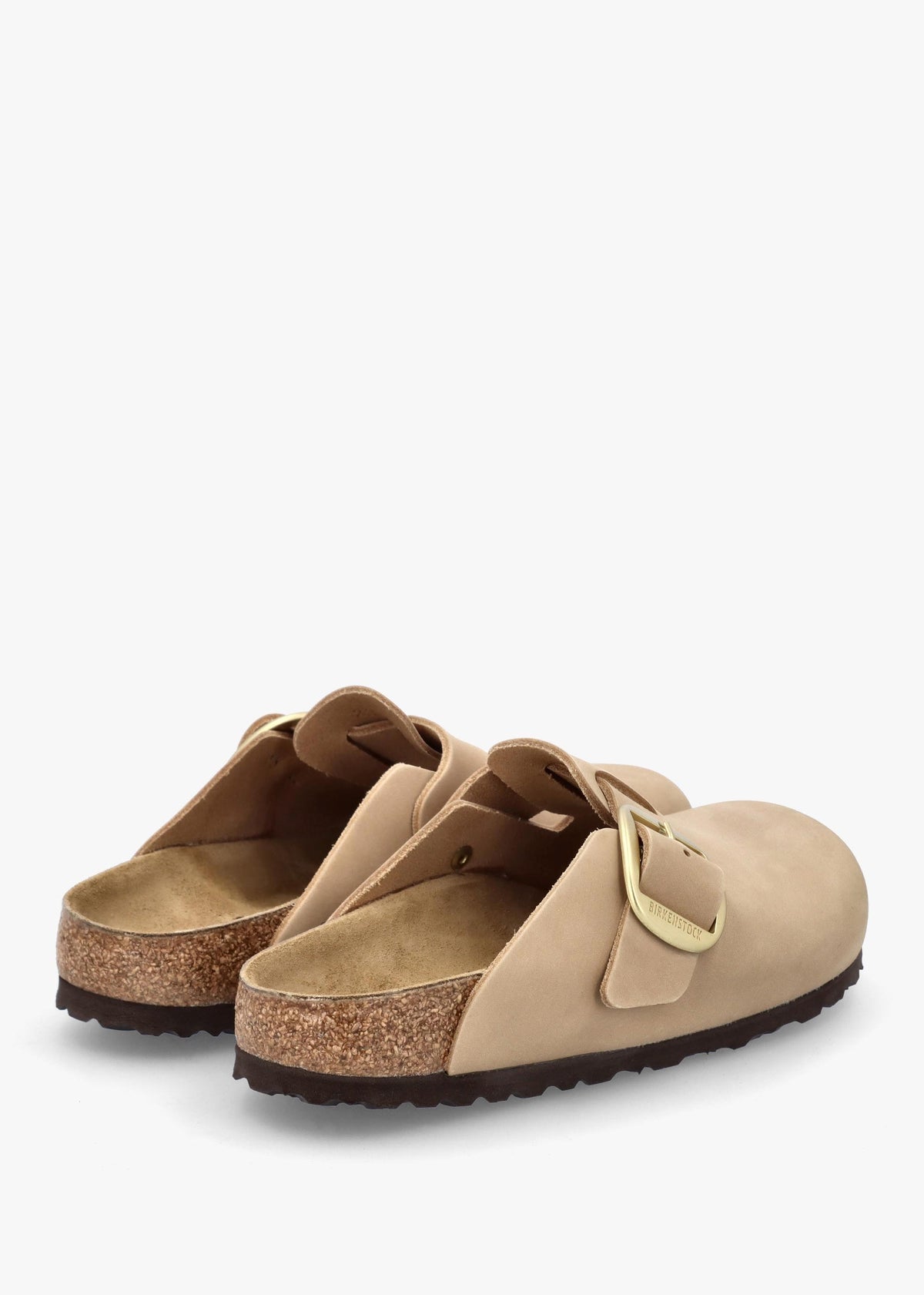 Boston Big Buckle Sandcastle Nubuck Leather Clogs