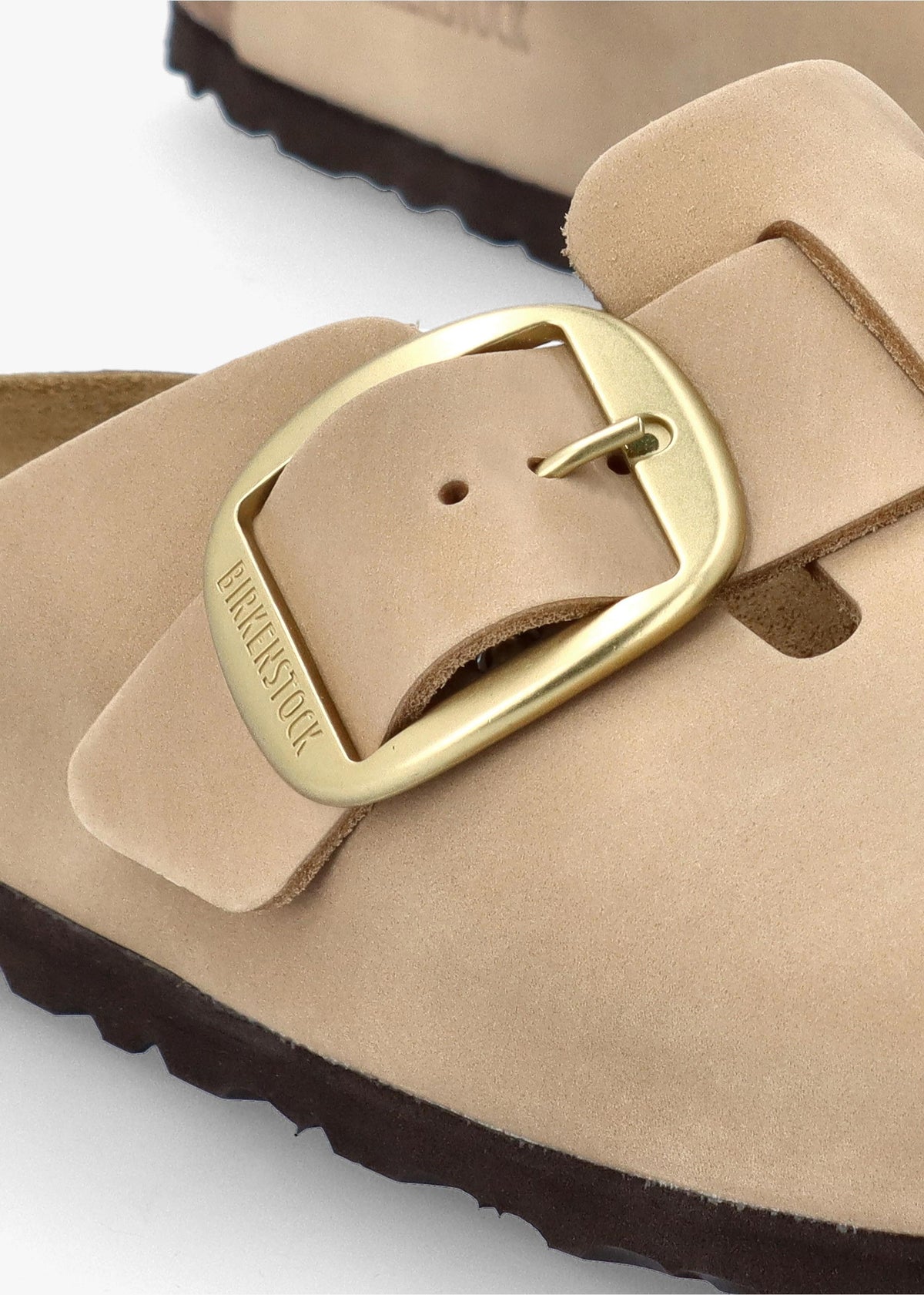 Boston Big Buckle Sandcastle Nubuck Leather Clogs