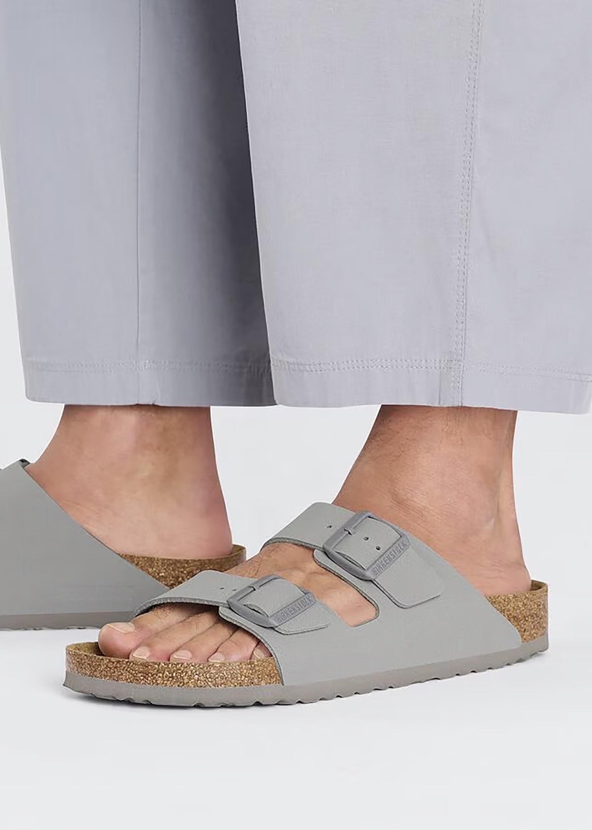 Men's Arizona Birko-Flor Stone Coin Two Bar Mules