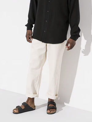 Men's Arizona Birko-Flor Black Two Bar Mules