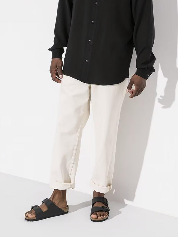 Men's Arizona Birko-Flor Black Two Bar Mules