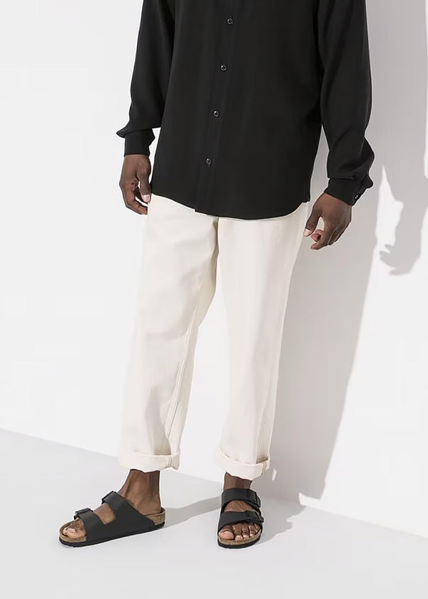 Men's Arizona Birko-Flor Black Two Bar Mules