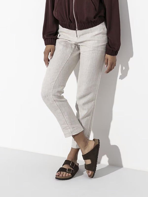 Arizona Mocca Suede Two Bar Mules