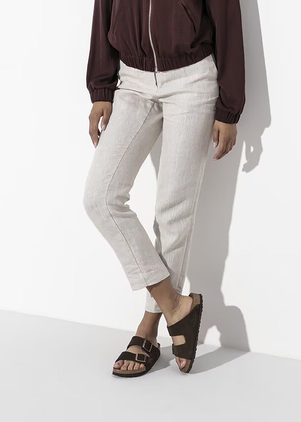 Arizona Mocca Suede Two Bar Mules