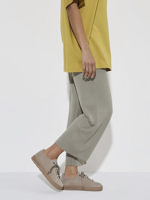 Bend Low Gray Taupe Suede Trainers