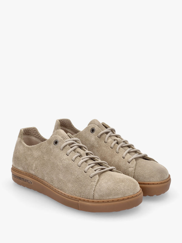 Bend Low Gray Taupe Suede Trainers