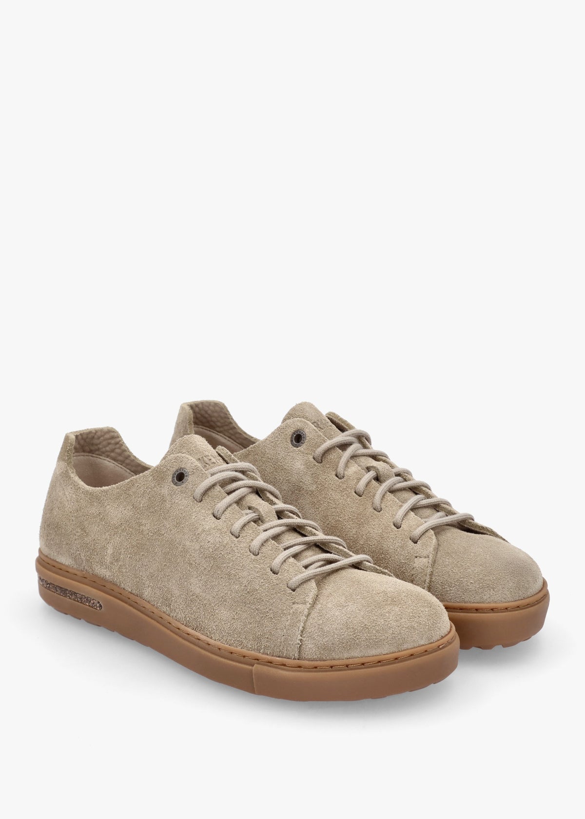 Bend Low Gray Taupe Suede Trainers