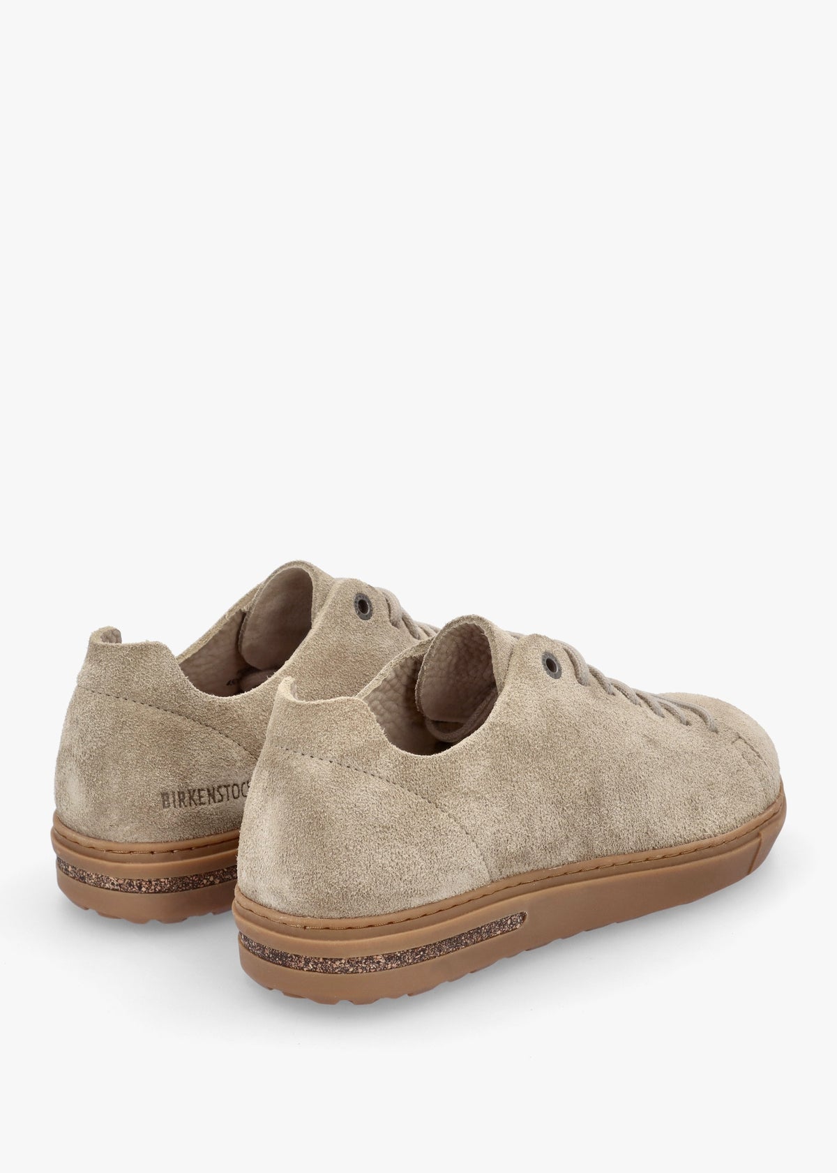 Bend Low Gray Taupe Suede Trainers