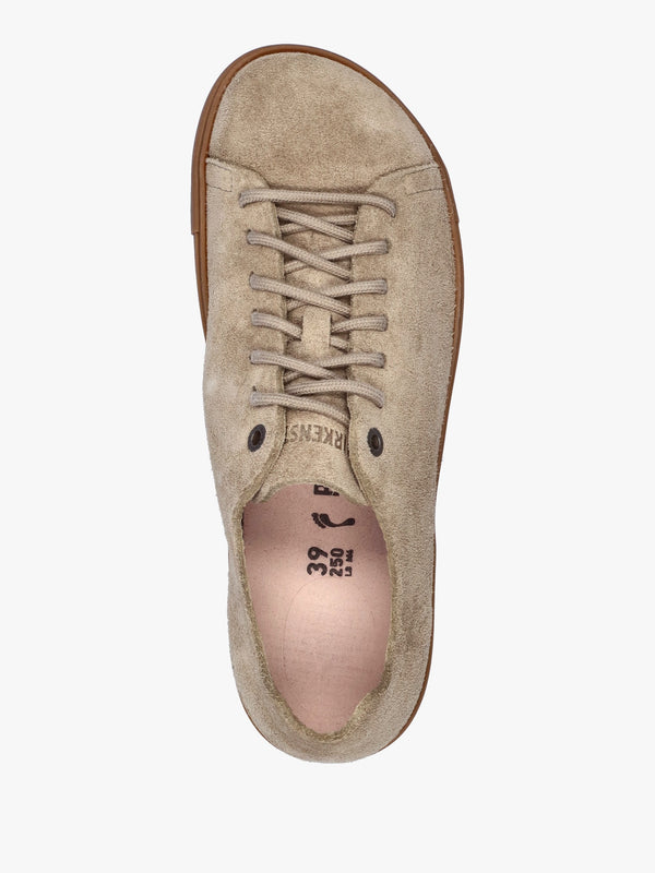 Bend Low Gray Taupe Suede Trainers