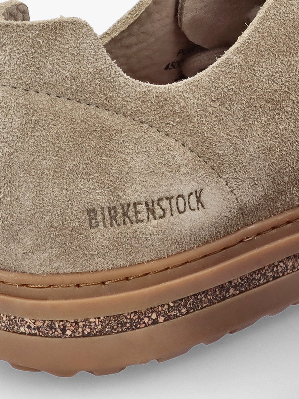 Bend Low Gray Taupe Suede Trainers