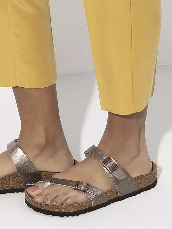Mayari Graceful Taupe Birko-Flor Thong Sandals