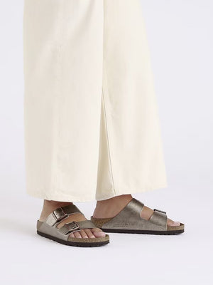 Arizona Birko-Flor Graceful Taupe Two Bar Mules