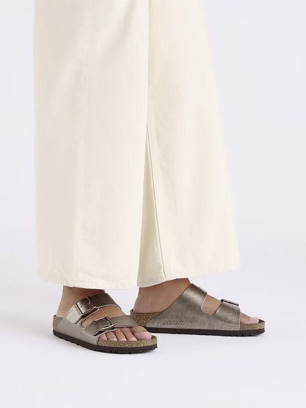 Arizona Birko-Flor Graceful Taupe Two Bar Mules
