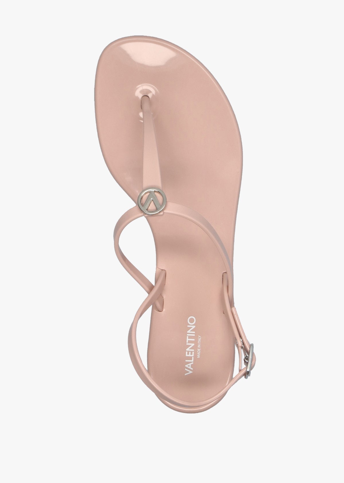 Jally Pink Toe Post Logo Sandals