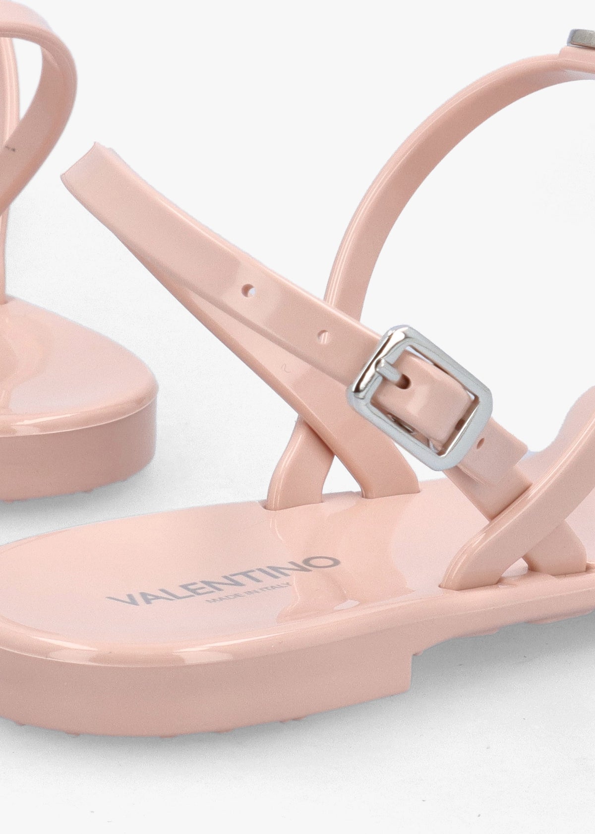 Jally Pink Toe Post Logo Sandals
