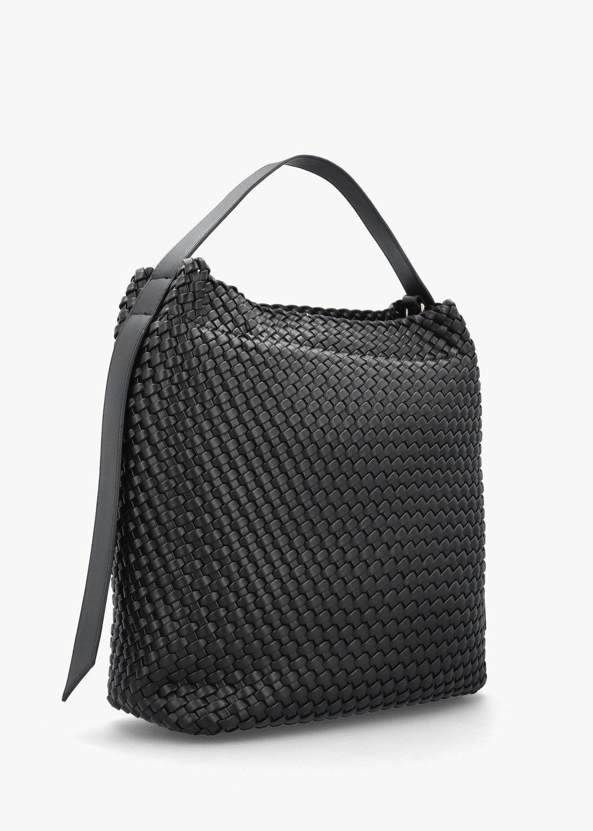 Shantel Woven Nero Hobo Bag