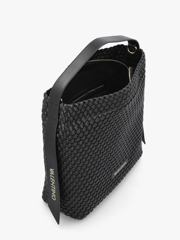 Shantel Woven Nero Hobo Bag