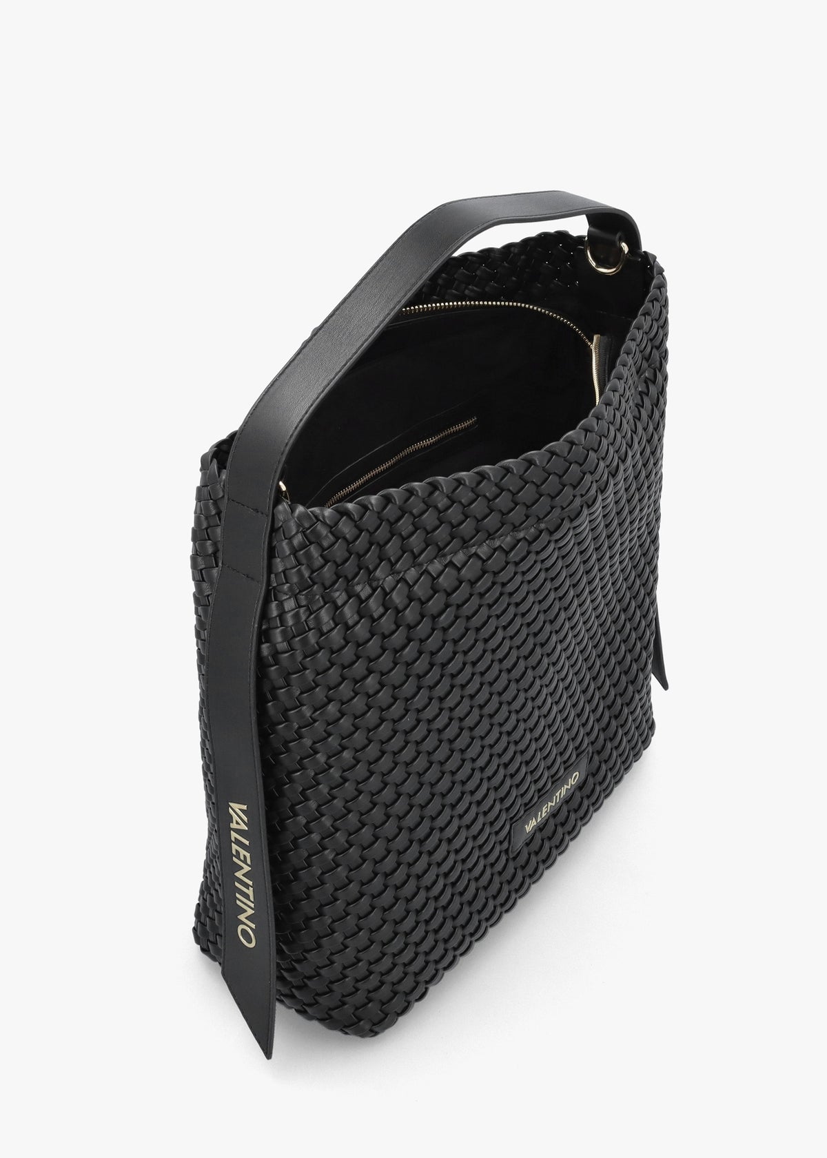Shantel Woven Nero Hobo Bag