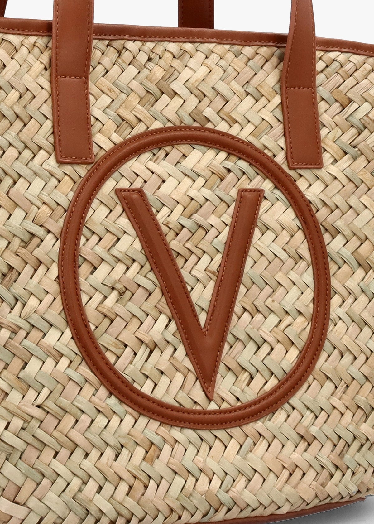 Samuela Natural Cuoio Woven Straw Shopper Bag