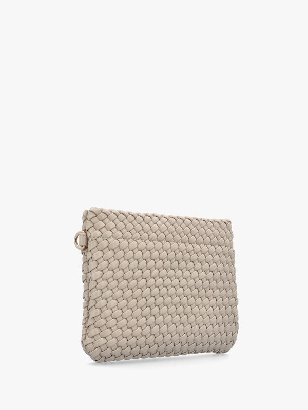 Shantel Woven Ecru Shoulder Bag