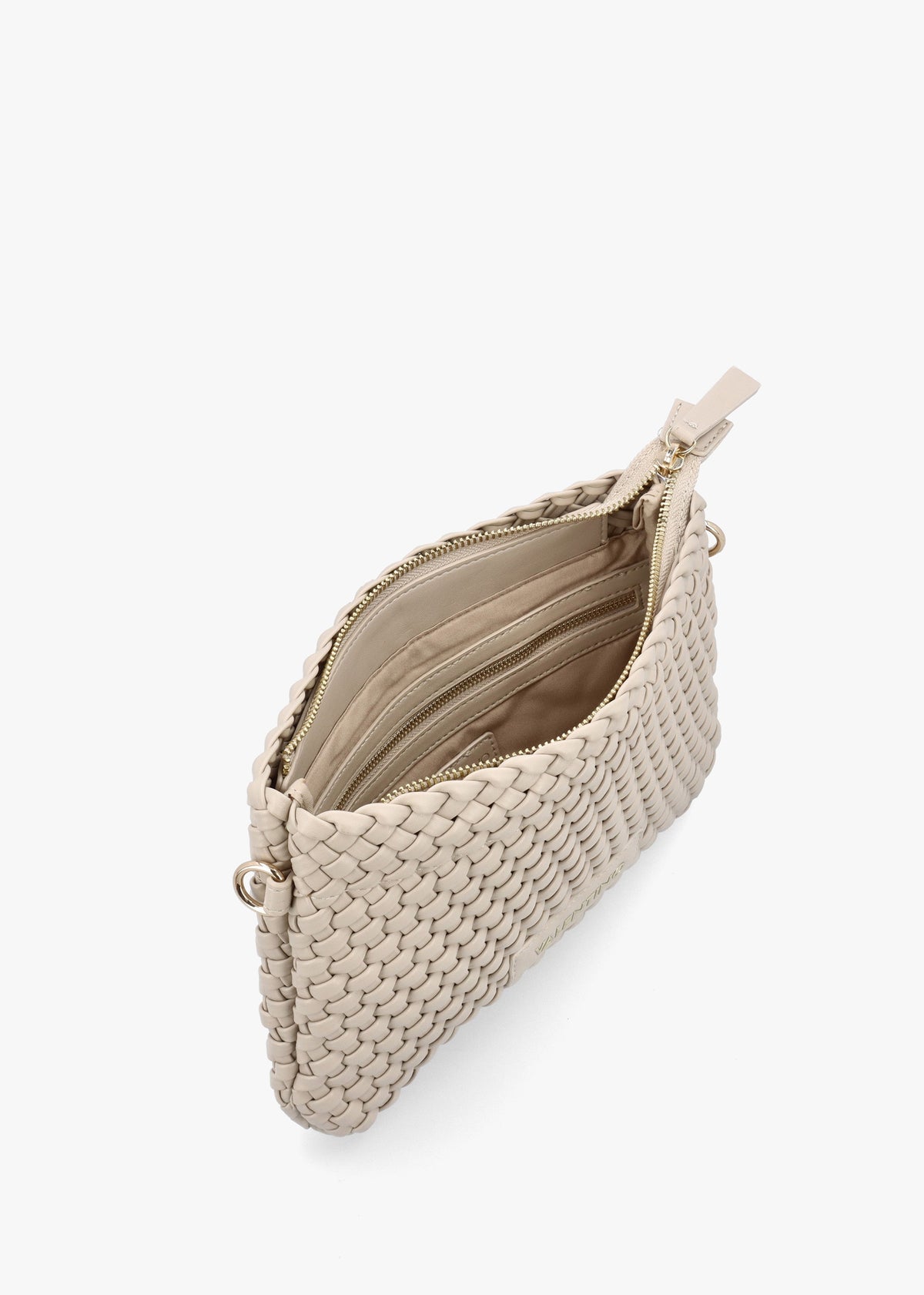 Shantel Woven Ecru Shoulder Bag