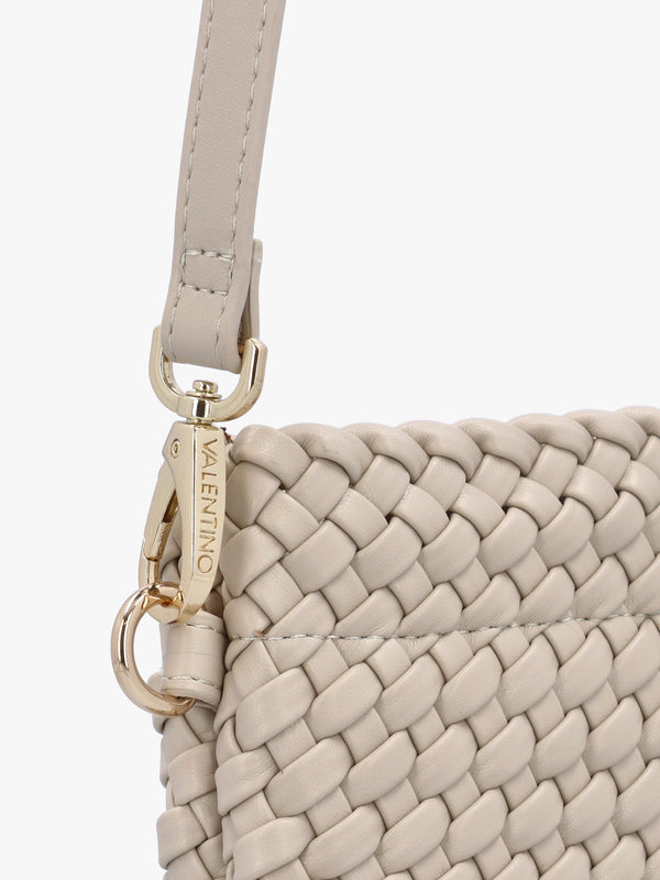 Shantel Woven Ecru Shoulder Bag