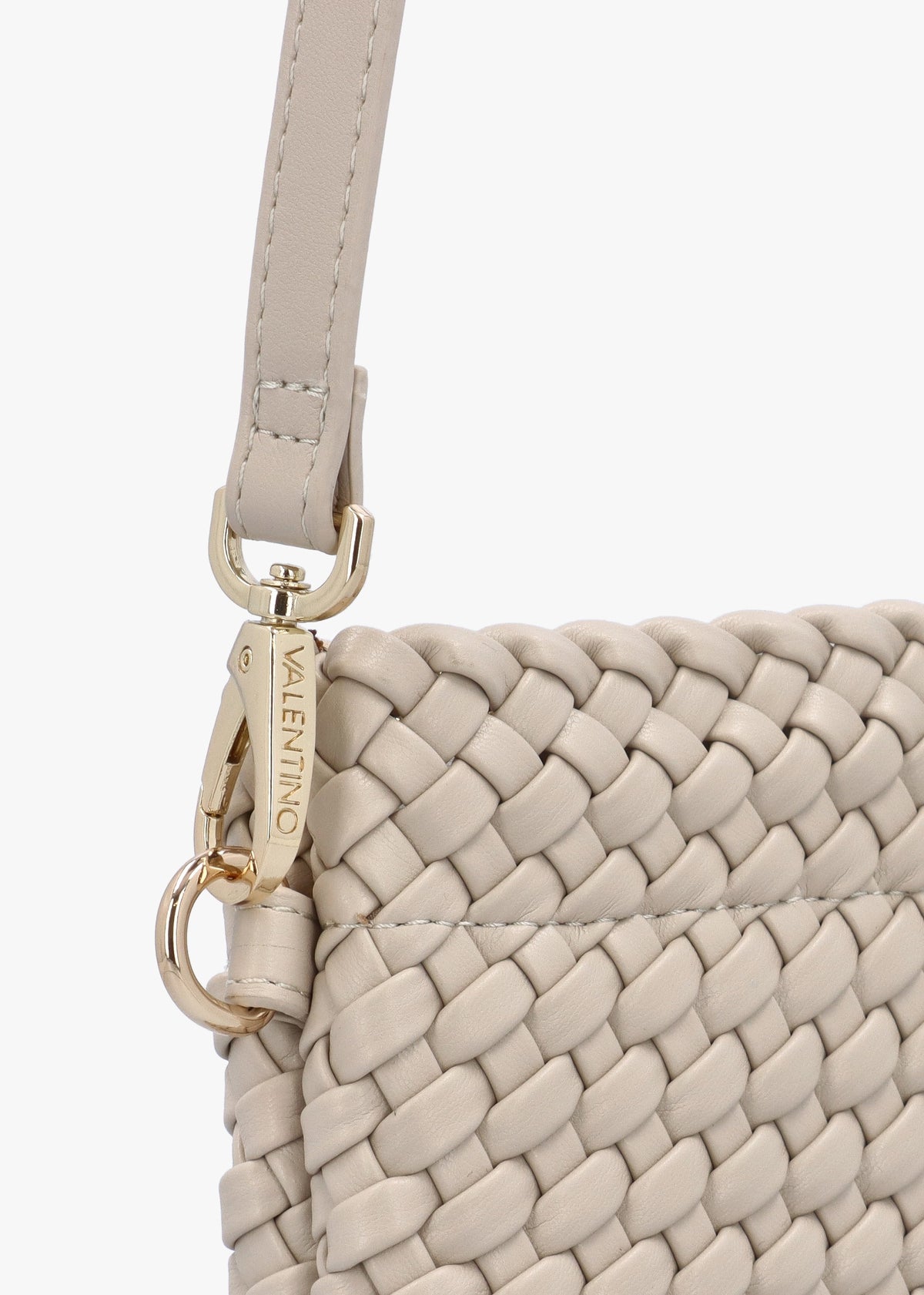 Shantel Woven Ecru Shoulder Bag