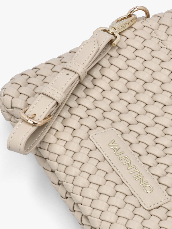 Shantel Woven Ecru Shoulder Bag