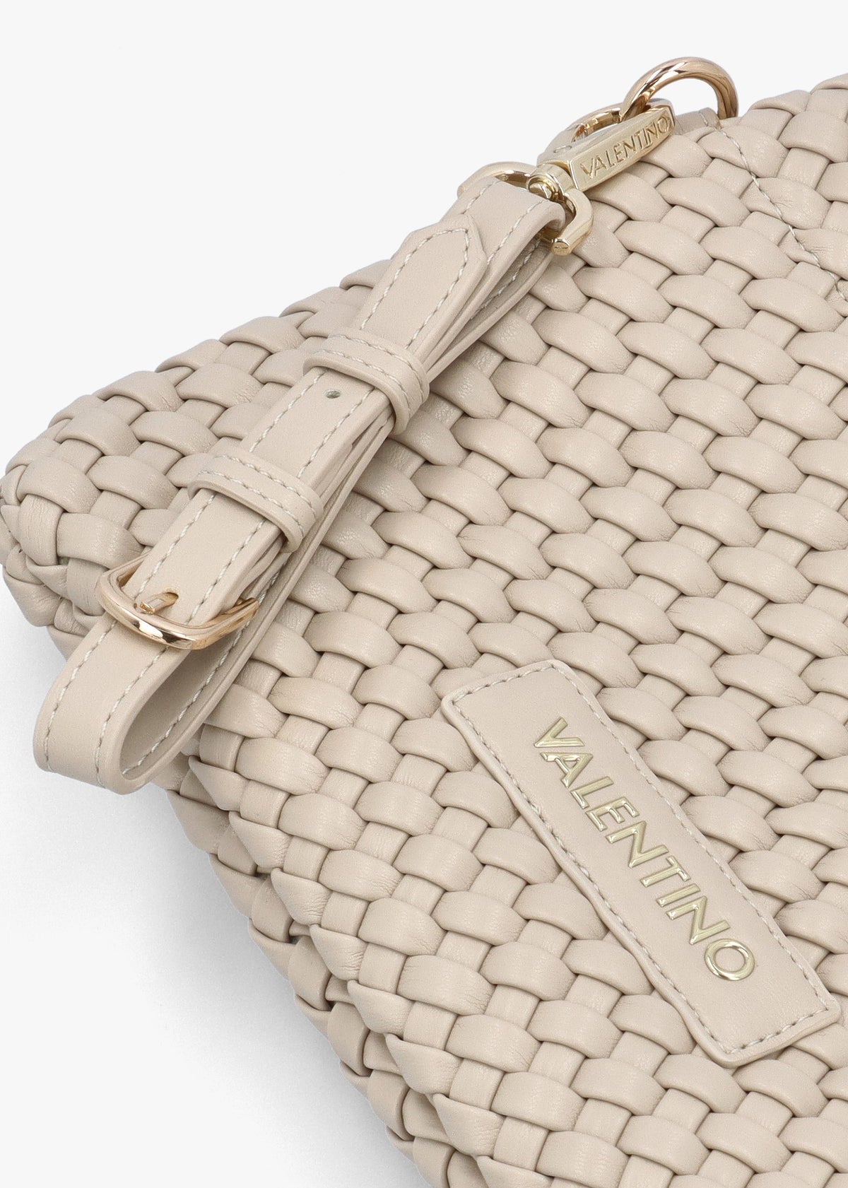 Shantel Woven Ecru Shoulder Bag