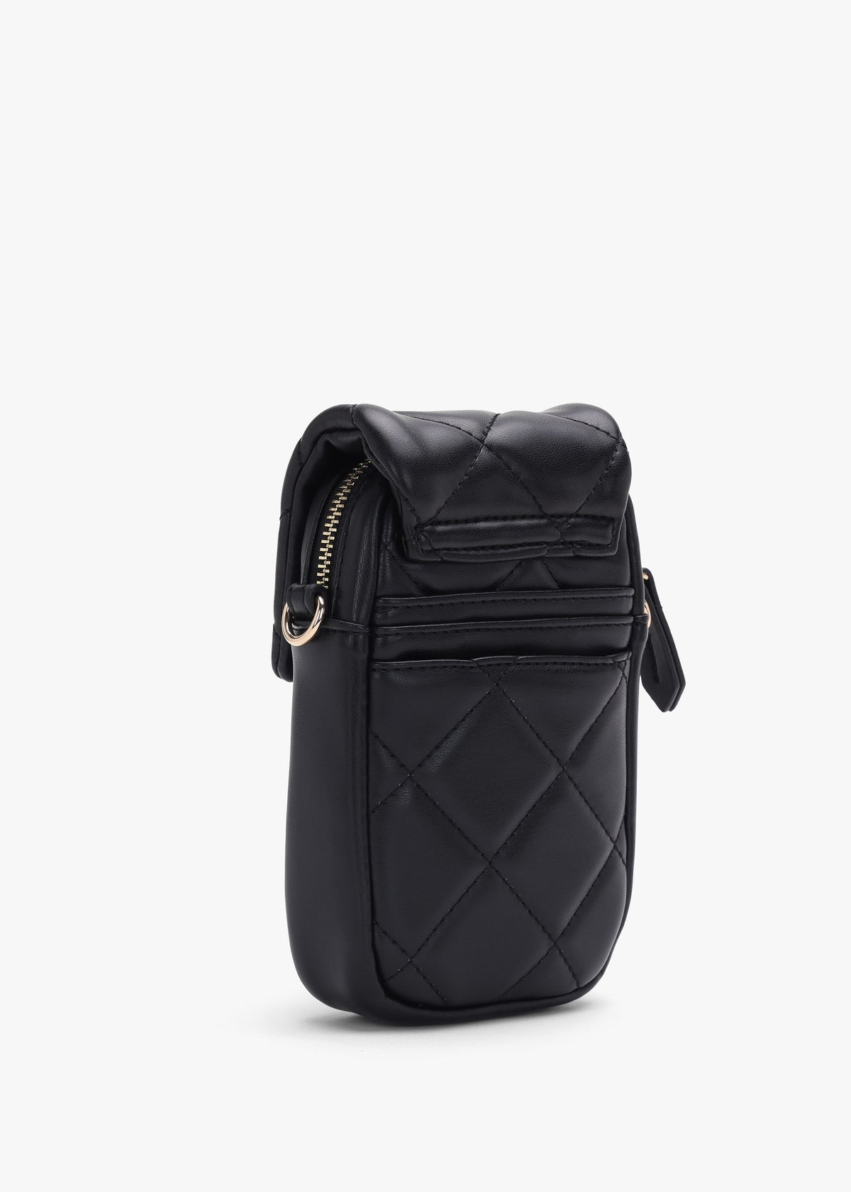 Ocarina Quilted Nero Mobile Phone Case On A Strap